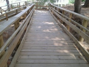 Wooden Cladding walkway Access to Beach